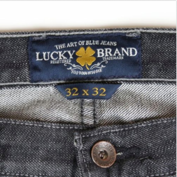 LUCKY BRAND Straight Leg Jeans Grey 32x32 - Picture 3 of 8